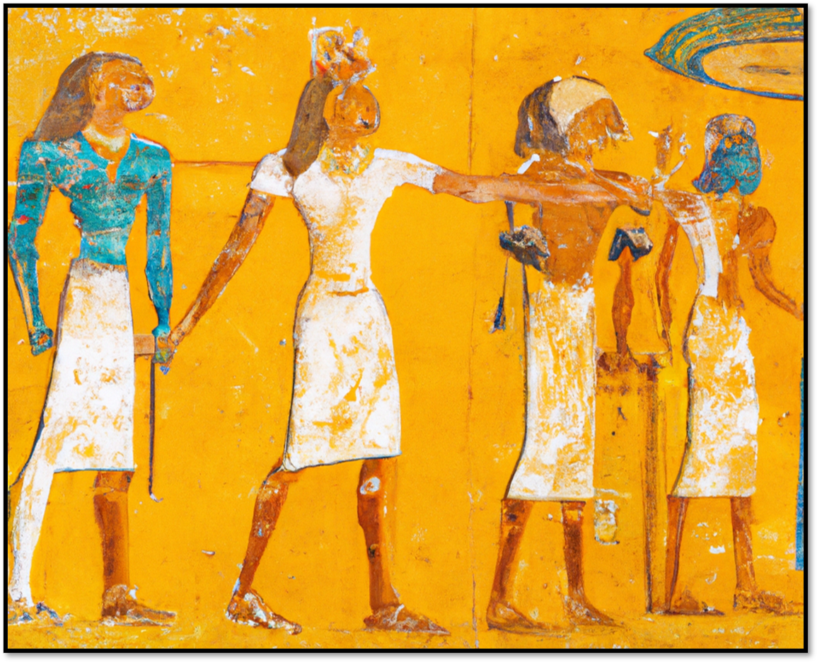 Figure 1. Details from Ancient Egypt from around 3100 BCE with vibrent colors, some belived made using carotenoids. – Vitas Analytical Services